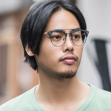 Load image into Gallery viewer, Japanese Brand Acetate Glasses Frame Man Women Wood Grain Myopia Computer Eyeglasses 2023 Eyewear Prescription Spectacle Metal