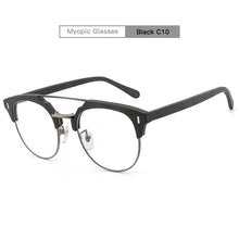 Load image into Gallery viewer, Japanese Brand Acetate Glasses Frame Man Women Wood Grain Myopia Computer Eyeglasses 2023 Eyewear Prescription Spectacle Metal