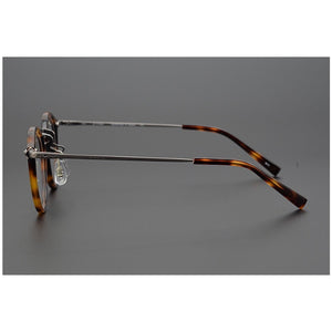 Japanese Brand Hand-Made Round Optical Glasses Frame Men Acetate Prescription Eyeglasses Women Retro Titanium Myopia Spectacles