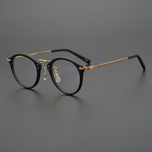 Load image into Gallery viewer, Japanese Brand Hand-Made Round Optical Glasses Frame Men Acetate Prescription Eyeglasses Women Retro Titanium Myopia Spectacles