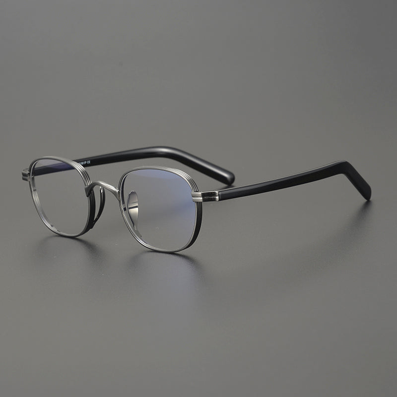 Japanese Hand-Made Vintage Titanium Glasses Frame Retro Small Square Men Women Optical Myopia Eyeglasses Prescription Spectacles