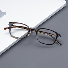 Load image into Gallery viewer, Japanese Hand-made Retro Ultra Acetate Light Titanium Glasses Frame Men Vintage Rectangle Optical Eyewear Women Blue light Gafas