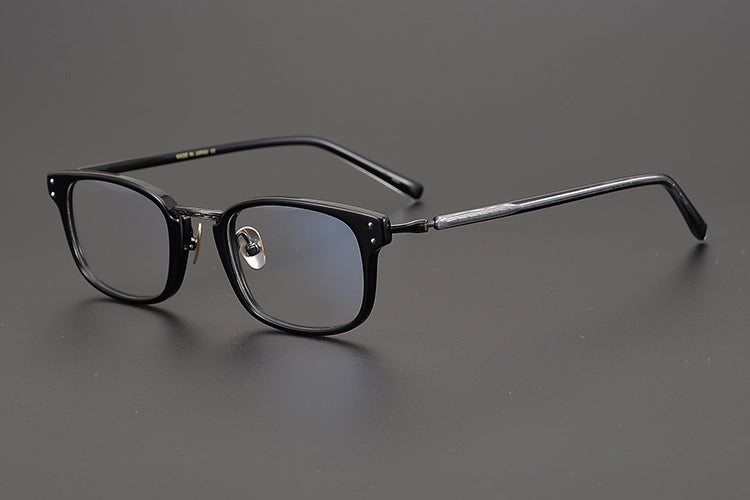 Japanese Hand-made Retro Ultra Acetate Light Titanium Glasses Frame Men Vintage Rectangle Optical Eyewear Women Blue light Gafas