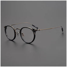 Load image into Gallery viewer, Japanese Handmade Brand Desiger Retro Round Titanium Eyeglasses Frame Female Men Myopia Prescription Glasses 7285 Classic Gafas