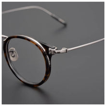 Load image into Gallery viewer, Japanese Handmade Brand Desiger Retro Round Titanium Eyeglasses Frame Female Men Myopia Prescription Glasses 7285 Classic Gafas