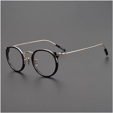 Load image into Gallery viewer, Japanese Handmade Brand Desiger Retro Round Titanium Eyeglasses Frame Female Men Myopia Prescription Glasses 7285 Classic Gafas