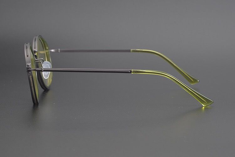 Japanese Handmade Classic Round Glasses Frame Titanium alloy Acetate Eyeglasses Men Women Circle Prescription Optical Eyewear