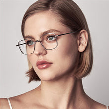 Load image into Gallery viewer, Japanese Handmade Design Pure Titanium Square Glasses Frame Men Double Beam Prescription Eyeglasses Women Optical Eyewear DTX124