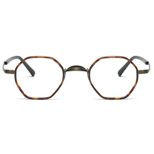 Japanese Handmade Designer Titanium Acetate Women Glasses Frame Men Retro Polygonal 80837 Myopia Eyeglasses Eyewear Optical Lens