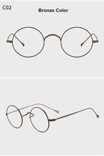 Load image into Gallery viewer, Japanese Handmade Eyeglasses John Lennon Classic Small Round Titanium Glasses Ultra-light Frame Men Retro Women Myopia Gafas