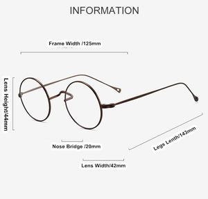 Japanese Handmade Eyeglasses John Lennon Classic Small Round Titanium Glasses Ultra-light Frame Men Retro Women Myopia Gafas
