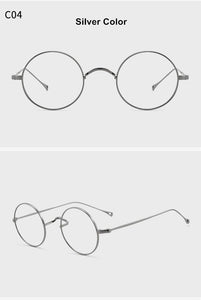 Japanese Handmade Eyeglasses John Lennon Classic Small Round Titanium Glasses Ultra-light Frame Men Retro Women Myopia Gafas