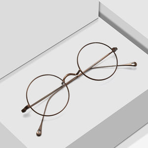 Japanese Handmade Eyeglasses John Lennon Classic Small Round Titanium Glasses Ultra-light Frame Men Retro Women Myopia Gafas
