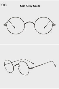 Japanese Handmade Eyeglasses John Lennon Classic Small Round Titanium Glasses Ultra-light Frame Men Retro Women Myopia Gafas