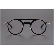 Carica l&#39;immagine nel visualizzatore di Gallery, Japanese Handmade Glasses Frame Classic Round Titanium Acetate Eyeglasses for Men&#39;s Women&#39;s Retro Prescription Optical Eyewear