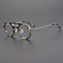 Carica l&#39;immagine nel visualizzatore di Gallery, Japanese Handmade Glasses Frame Classic Round Titanium Acetate Eyeglasses for Men&#39;s Women&#39;s Retro Prescription Optical Eyewear
