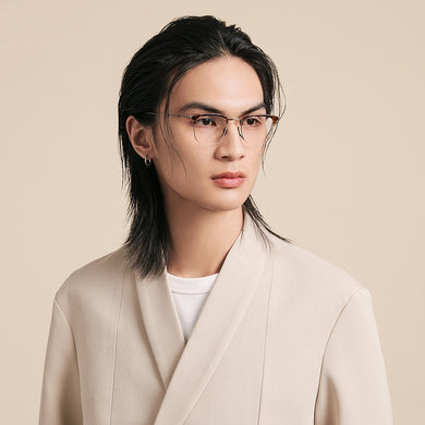 Japanese Handmade Glasses Frame Pure Titanium UltraLight Square Men Woman Myopia Eyeglass Prescription Eyewear KMN1112