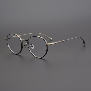 Japanese Handmade John Lennon Round Titanium Optical Glasses Frame Men Retro Eyeglasses Myopia Reading Eyewear Oculos De Grau