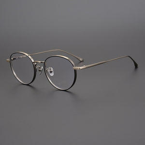 Japanese Handmade John Lennon Round Titanium Optical Glasses Frame Men Retro Eyeglasses Myopia Reading Eyewear Oculos De Grau