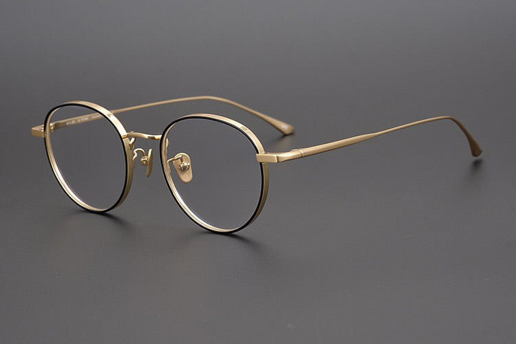 Japanese Handmade John Lennon Round Titanium Optical Glasses Frame Men Retro Eyeglasses Myopia Reading Eyewear Oculos De Grau
