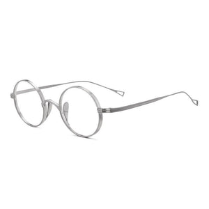 Japanese Handmade John Lennon Small Round Titanium Glasses Frame Men Retro Eyeglasses Myopia Reading Eyewear with Original Box