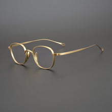 Carica l&#39;immagine nel visualizzatore di Gallery, Japanese Handmade John Lennon Small Square Titanium Glasses Frame Men Retro Eyeglasses Myopia Reading Eyewear With Original Box