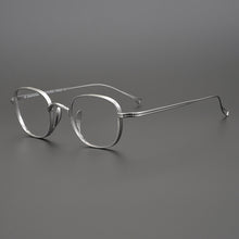 Carica l&#39;immagine nel visualizzatore di Gallery, Japanese Handmade John Lennon Small Square Titanium Glasses Frame Men Retro Eyeglasses Myopia Reading Eyewear With Original Box