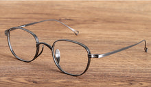 Carica l&#39;immagine nel visualizzatore di Gallery, Japanese Handmade John Lennon Small Square Titanium Glasses Frame Men Retro Eyeglasses Myopia Reading Eyewear With Original Box