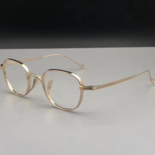 Carica l&#39;immagine nel visualizzatore di Gallery, Japanese Handmade John Lennon Small Square Titanium Glasses Frame Men Retro Eyeglasses Myopia Reading Eyewear With Original Box