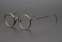 Carica l&#39;immagine nel visualizzatore di Gallery, Giapponese Fatto A Mano Puro Occhiali In Titanio Telaio KMN Retro Ovale Rotondo Uomini Occhiali Da Vista Donne Miopia Lettura Montature Per Occhiali Oculos De 