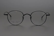 Carica l&#39;immagine nel visualizzatore di Gallery, Giapponese Fatto A Mano Puro Occhiali In Titanio Telaio KMN Retro Ovale Rotondo Uomini Occhiali Da Vista Donne Miopia Lettura Montature Per Occhiali Oculos De 
