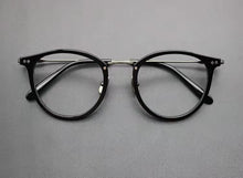 Carica l&#39;immagine nel visualizzatore di Gallery, Japanese Handmade Round Optical Glasses Frame Men Acetate Prescription Eyeglasses Women Pure Titanium Myopia Spectacles Fashion