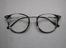 Carica l&#39;immagine nel visualizzatore di Gallery, Japanese Handmade Round Optical Glasses Frame Men Acetate Prescription Eyeglasses Women Pure Titanium Myopia Spectacles Fashion