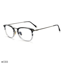 Load image into Gallery viewer, Japanese Handmade Square Titanium Ultra-light Myopia Eyeglasses For Men Women Retro Prescription Blueblocking Glasses Frame