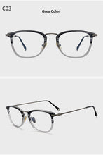 Load image into Gallery viewer, Japanese Handmade Square Titanium Ultra-light Myopia Eyeglasses For Men Women Retro Prescription Blueblocking Glasses Frame