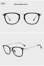 Load image into Gallery viewer, Japanese Handmade Square Titanium Ultra-light Myopia Eyeglasses For Men Women Retro Prescription Blueblocking Glasses Frame