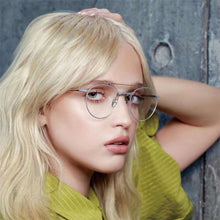 Carica l&#39;immagine nel visualizzatore di Gallery, Japanese Handmade Titanium Double Beam Round OpticsReading Eyeglasses Myopia Progressive Glasses Frame Men&#39;s Women