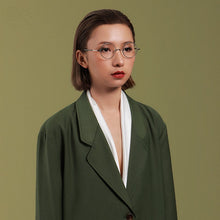 Load image into Gallery viewer, Japanese Handmade Vintage Glasses Frames Acetate Eyeglasses No Nose Pads Eyewear Round Men Woman Frame Popular Myopia KMN-103