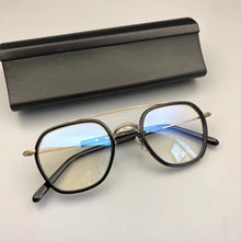 Carica l&#39;immagine nel visualizzatore di Gallery, Japanese Retro Handmade Titanium Glasses Frame Men Square Prescriptipn Eyeglasses Women Optical Myopia Double Beam Eyewear Gafas