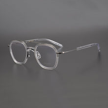 Carica l&#39;immagine nel visualizzatore di Gallery, Japanese Retro Handmade Titanium Glasses Frame Men Square Prescriptipn Eyeglasses Women Optical Myopia Double Beam Eyewear Gafas