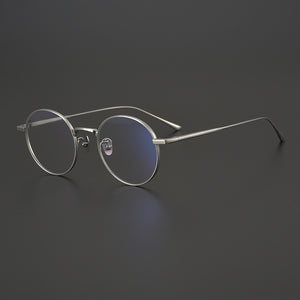 Japanese Titanium Retro Round Eyeglasses Hand-Made Optical Glasses Frame Men Women Prescription Myopia Spectacles Oculos De Grau