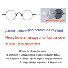 Load image into Gallery viewer, Japanese Vintage titanium metal small round glasses men and women optical glasses frame retro oval lower half frame myopia