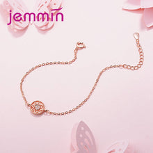 Load image into Gallery viewer, New Bohemia Style Flower Pendant Bracelets For Women Fashion Jewelry 925 Sterling Silver Adjustable Size Hand Chain