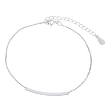 Load image into Gallery viewer, 925 Sterling Silver Fashion Jewelry Bracelet Femme Curved Bar Bracelets for Women Simple Bend Bar Bracelets Party Gifts