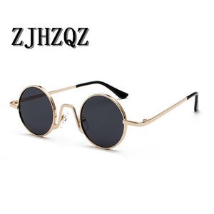 John Lennon Retro Steampunk Polarized Sunglasses Pilot Military Simple Small Round Funny Street Shooting Glasses Driving Eyewear