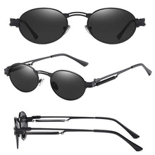 Carica l&#39;immagine nel visualizzatore di Gallery, John Lennon Retro Steampunk Polarized Sunglasses Pilot Simple Small Round Oval Funny Military Street Shooting Sun Glasses New
