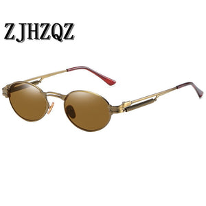 John Lennon Retro Steampunk Polarized Sunglasses Pilot Simple Small Round Oval Funny Military Street Shooting Sun Glasses New