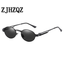 Carica l&#39;immagine nel visualizzatore di Gallery, John Lennon Retro Steampunk Polarized Sunglasses Pilot Simple Small Round Oval Funny Military Street Shooting Sun Glasses New