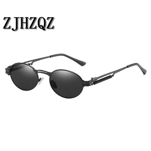 John Lennon Retro Steampunk Polarized Sunglasses Pilot Simple Small Round Oval Funny Military Street Shooting Sun Glasses New