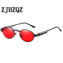 Carica l&#39;immagine nel visualizzatore di Gallery, John Lennon Retro Steampunk Polarized Sunglasses Pilot Simple Small Round Oval Funny Military Street Shooting Sun Glasses New